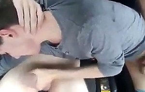 Blow job in car at the park