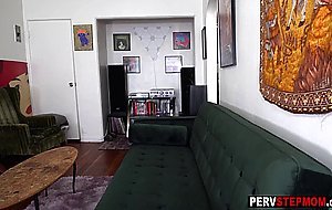 My horny stepmom London River sucking big hard cock and really enjoyed it