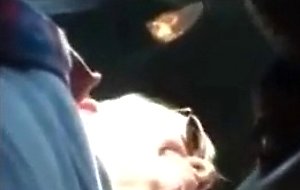 in the car