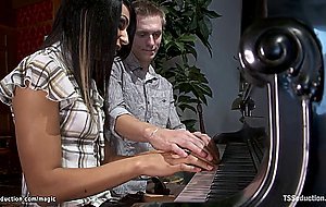 Shemale anal fucks piano teacher