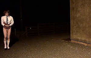 sissy schoolgirl cathy goes outside
