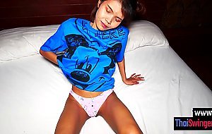 Slender Asian teen Mai gets fucked so hard and deep by European client