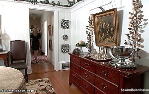 House owner binds and fucks maid