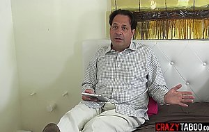 Perverted stepdad fucked black stepdaughters Amilian Kush pussy so hard