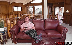 My lusty stepsis Kay Lovely sucking my huge dick before she got fucked