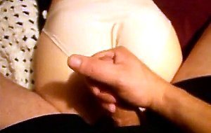 She lets me cum on her panties