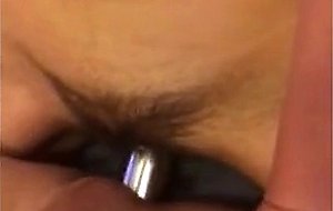 Real amateur couple share stainles Steel Double Dildo