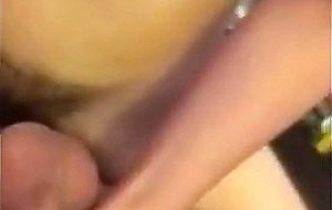 Real amateur couple share stainles Steel Double Dildo