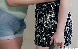 Small tits trans Natalie Mars 69 sex with female Cadence Lux
