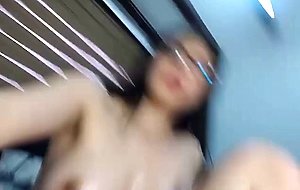 Busty Babe dildoing her tight pussy