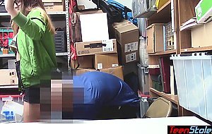 Teen shoplifter Dakota Rain has to fuck a LP officer to keep her freedom