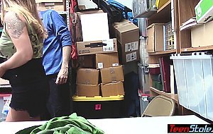 Teen shoplifter Dakota Rain has to fuck a LP officer to keep her freedom