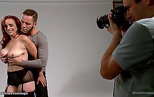 Wife makes cuckold sucking big dick