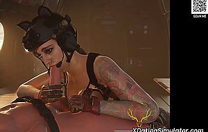 Hot 3D MILF fucking and blowjobs