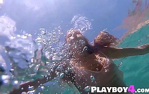 Amazing MILF with nice ass Katya Clover posed underwater in hot clothes