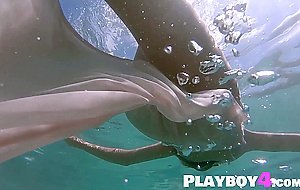 Amazing MILF with nice ass Katya Clover posed underwater in hot clothes