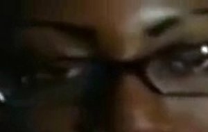 Black girl gets facial from white guy