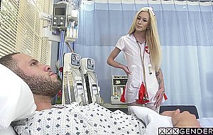 Horny shemale doctor hardcore bareback anal and she fixed dirty patient