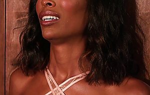 Ebony Misty Stone strapon fucked a big booty black tranny Natassia Dreams