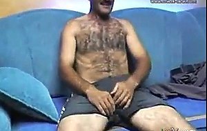 Hot Hairy Turkish Daddy Jacks Off Solo