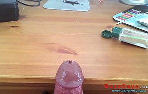 Sounding and cumming through penis plug