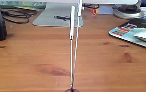 Sounding and cumming through penis plug