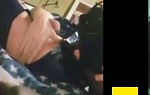 Dog comes without hands with big toy in his ass...