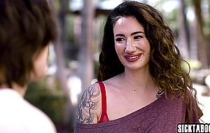 Big tits Arabelle Raphael loves dick but she enjoyed and babes wet pussy