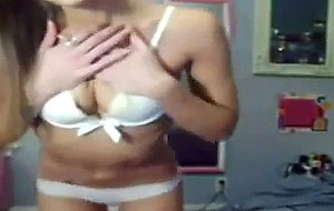College girl airs her little horny body