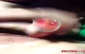 Cute Chinese girl squirting masturbation using toy!