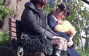 Suji-171 parent accompanied circle shaved girl who is p