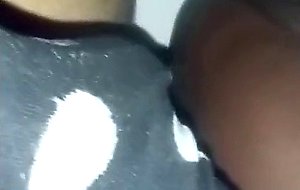 Black milf fucking a big dick young stud