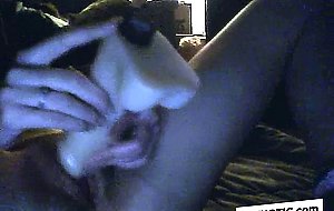 Amateur Girl Takes Huge Dildo for her NOT Husband