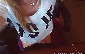 Hot Blonde Dildo Masturbation