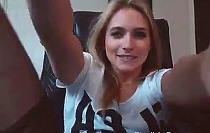 Hot Blonde Dildo Masturbation