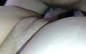 Cumming on Step Sisters Furry Pussy