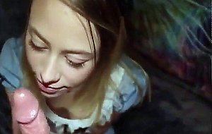 College blonde Alice costume blowjob