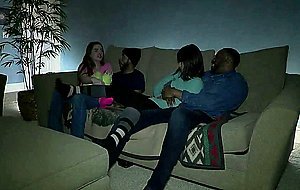 four interracial asian white play