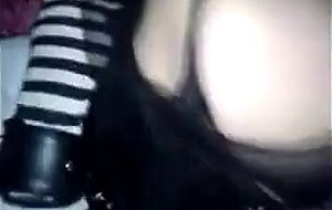 Amateur crossdresser gets what she deserves