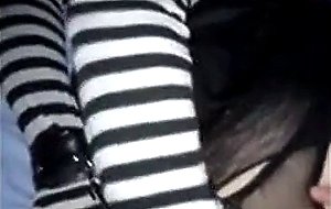 Amateur crossdresser gets what she deserves