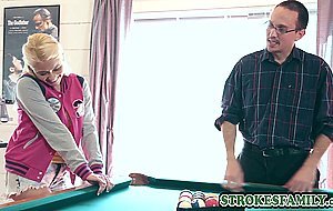 Sexy big ass teen stepdaughter learned new techniques on stepdads big cock