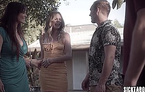 Perverted family movie to remember by hot teen and stepmom Syren De Mer
