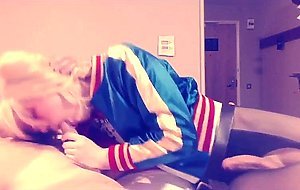 Suicide Squad Harley Quinn crossdresser suck and swallow
