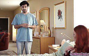 Stepson gets aroused when his stepmom sends him her breasts pic