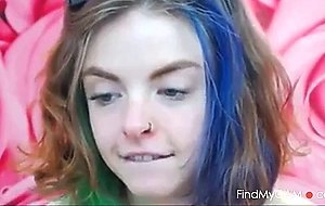 Her Name ? sweet girl tattooes masturbates on cam