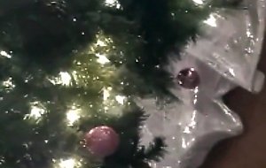 Christmas blowjob and facial