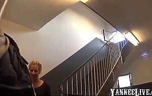 Nasty girl need to walk in public with face full of cum