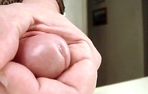 Closeup masturbation hand fucking cumshot load jizz