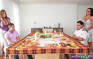 Lolly Dames and Sandy Love swapping stepsons and fucking them