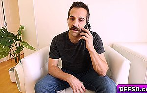 Sexy detectives make their client feel better with sex
